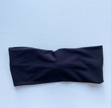 Load image into Gallery viewer, Black Bamboo Twist Headband
