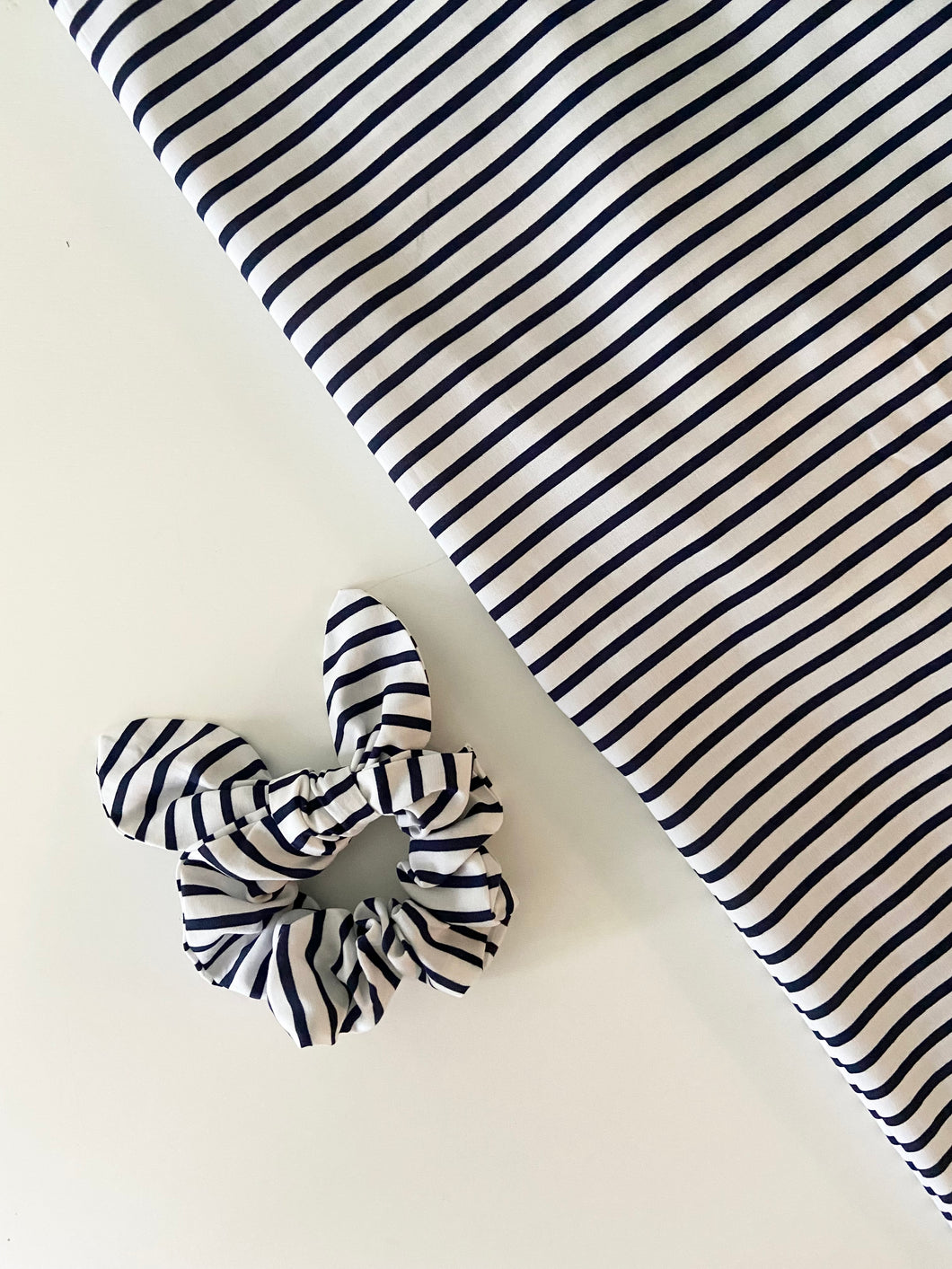 Nautical Chiffon Scrunchie with Bow