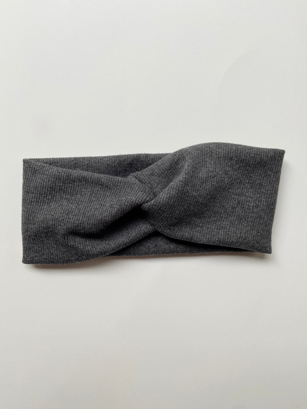 Charcoal Thicker Twist Headband