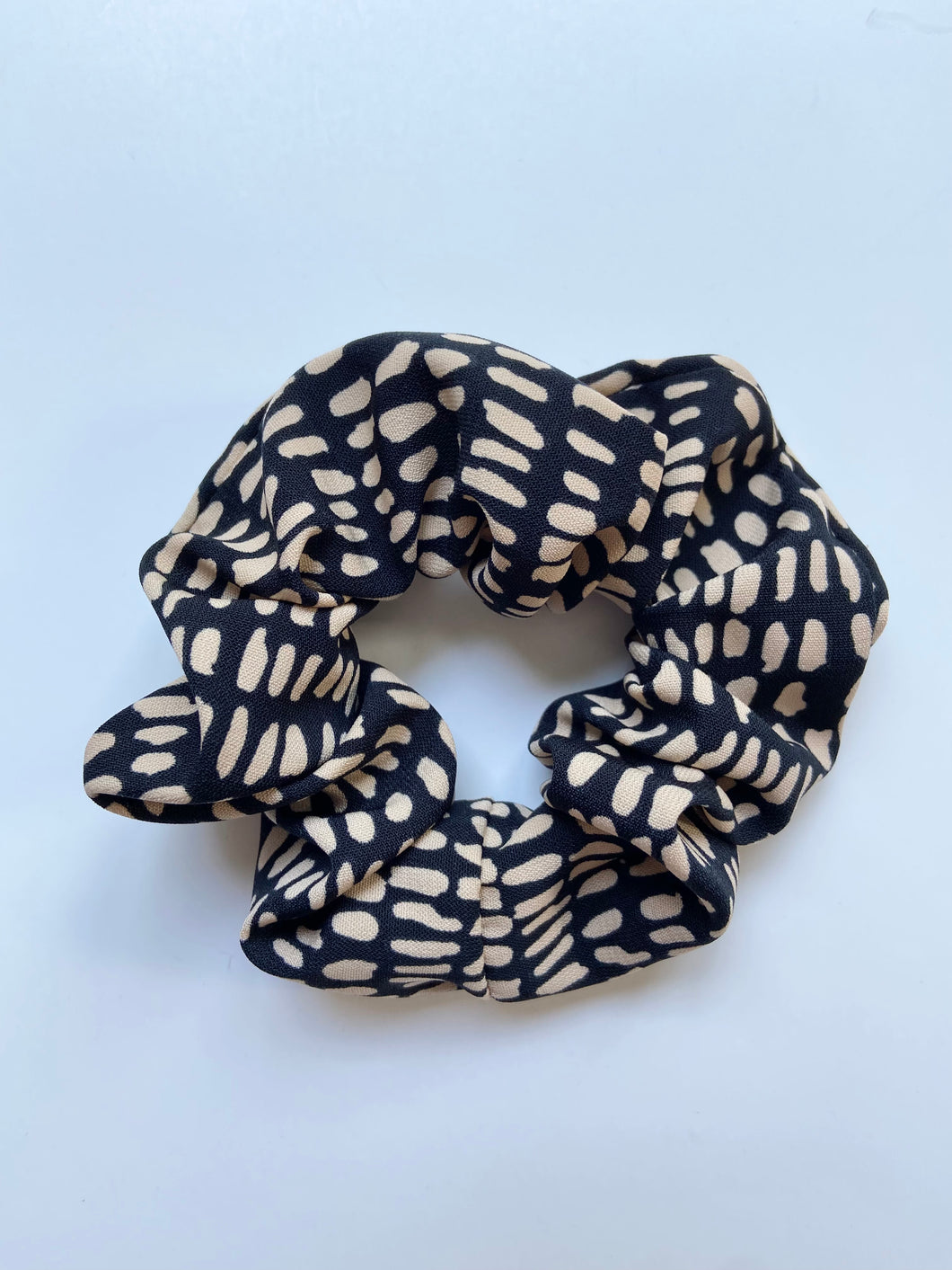 Speckled Black Scrunchie