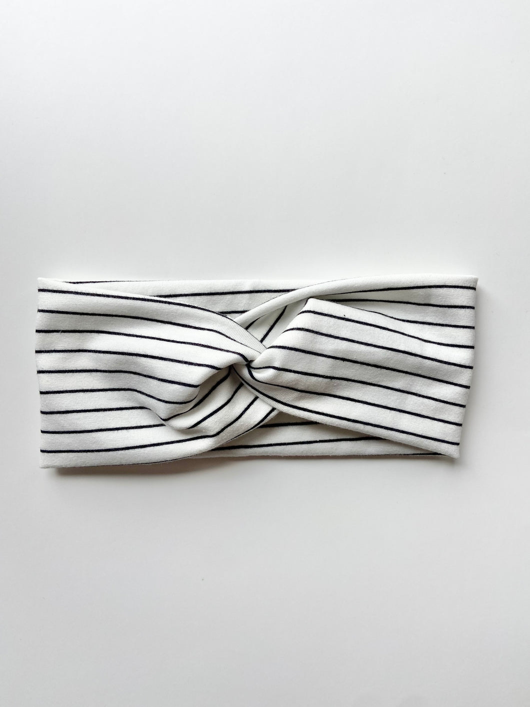 Black Stripe Twist Headband