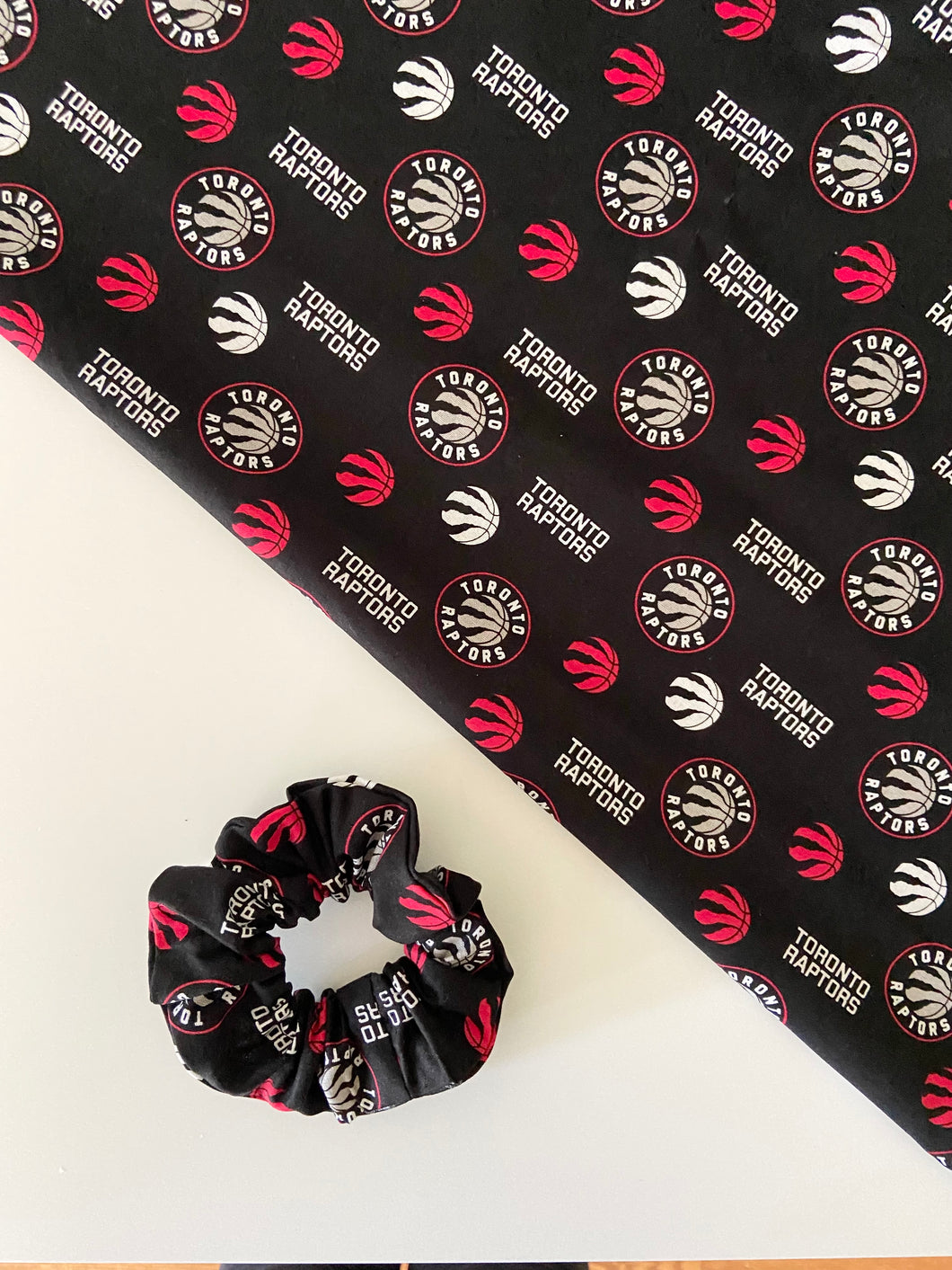 Black Toronto Raptors Scrunchie