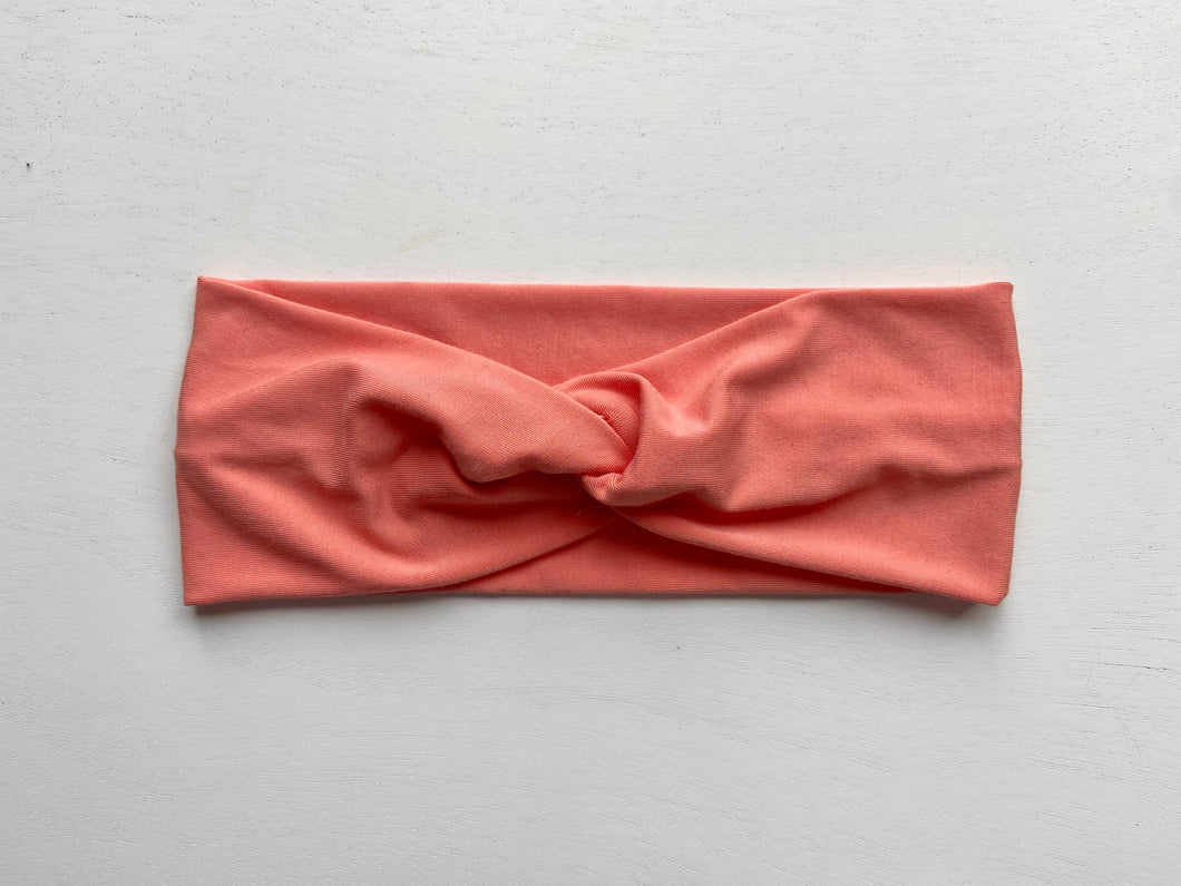 Coral Twist Bamboo Headband