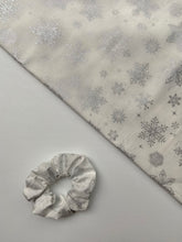 Load image into Gallery viewer, Sparkling Snowflake Scrunchie
