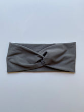 Load image into Gallery viewer, Dark Grey Bamboo Twist Headband
