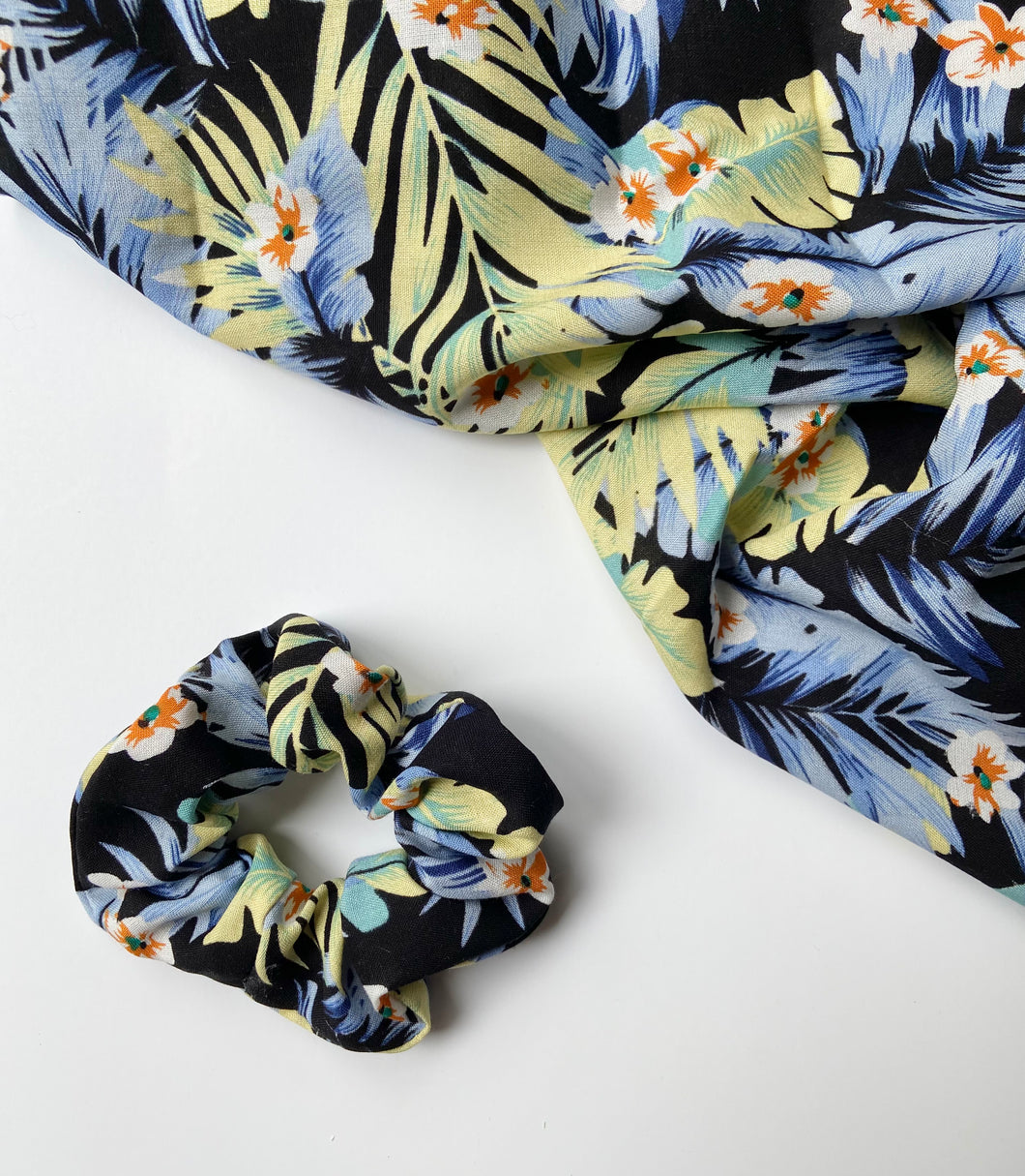 Dark Tropical Scrunchie