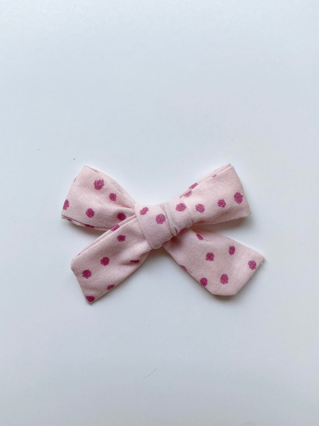 Pink Dots Classic Hair Bow