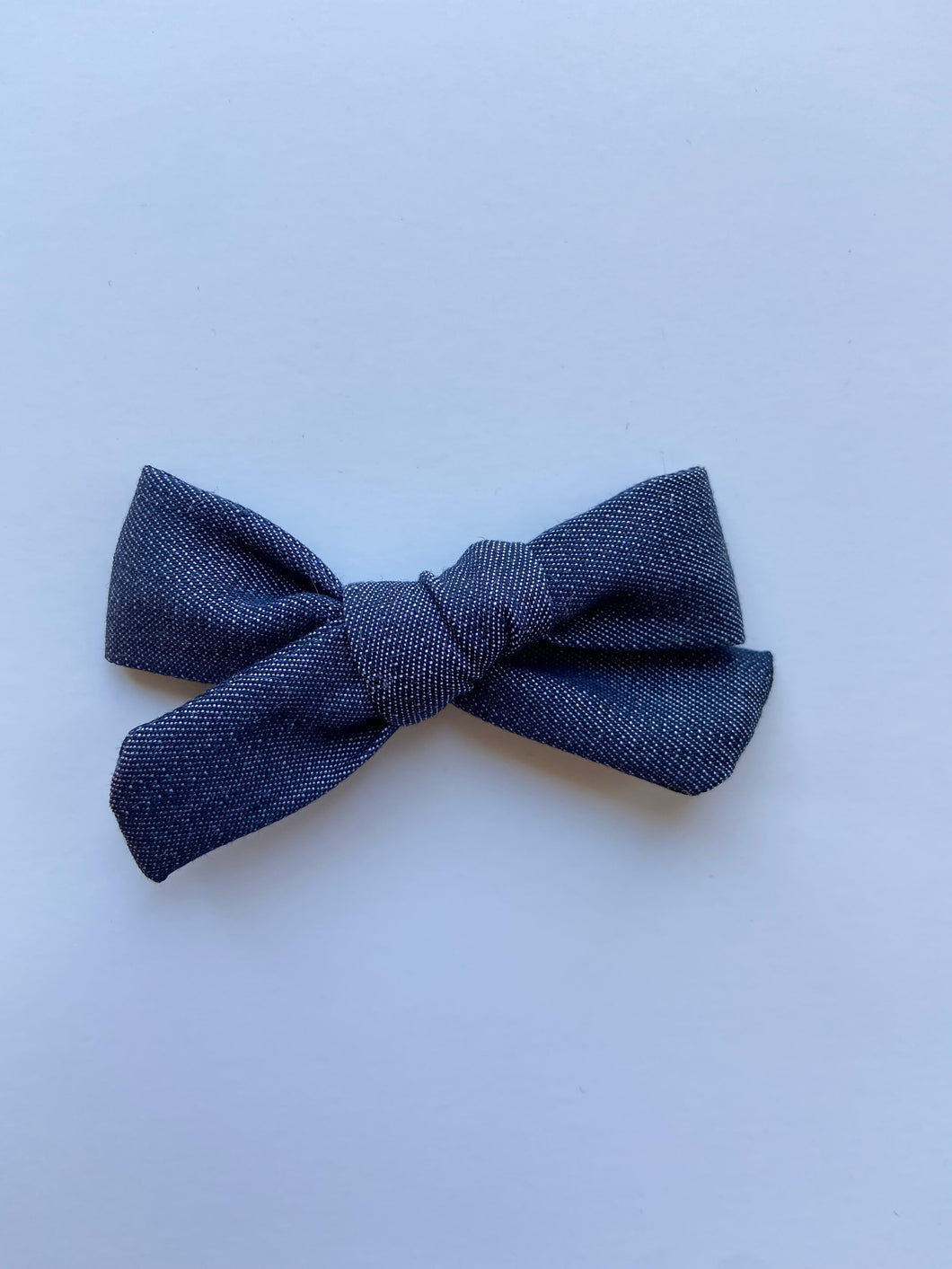 Dark Denim Classic Bow